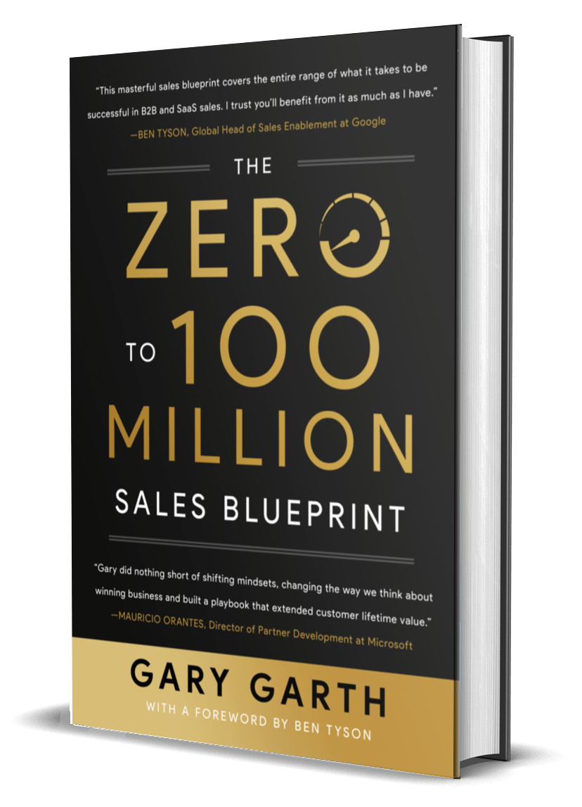 Zero to 100 Million Sales Blueprint Book Gary Garth